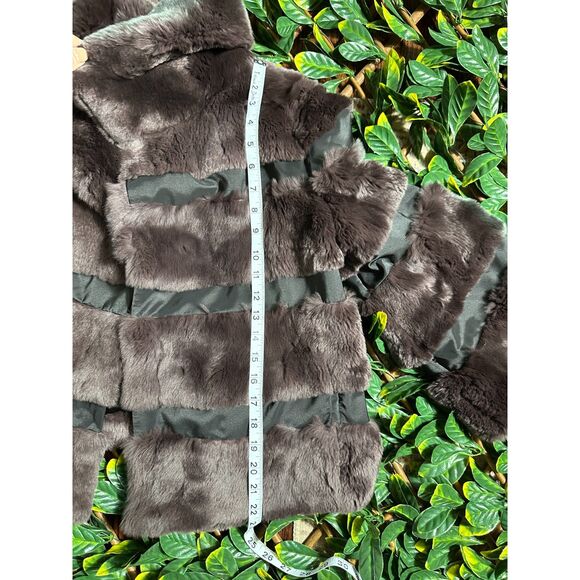 Diane Von Furstenberg Rex Rabbit Jacket Size S - Picture 11 of 11
